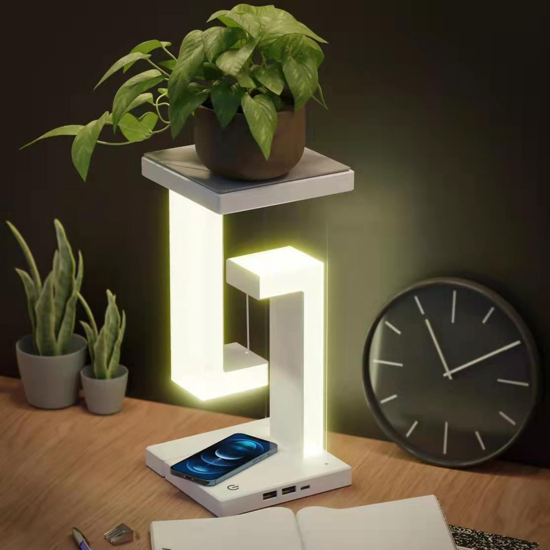 Magnetic Floating LED Lamp – Wireless Charging Smart Table Light