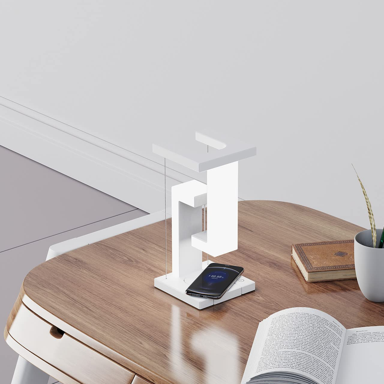 Magnetic Floating LED Lamp – Wireless Charging Smart Table Light