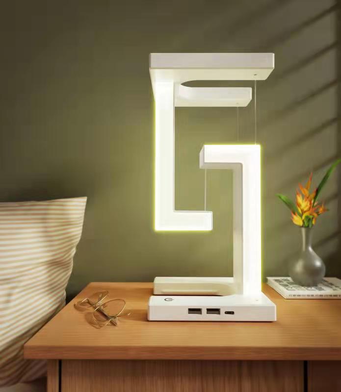 Magnetic Floating LED Lamp – Wireless Charging Smart Table Light