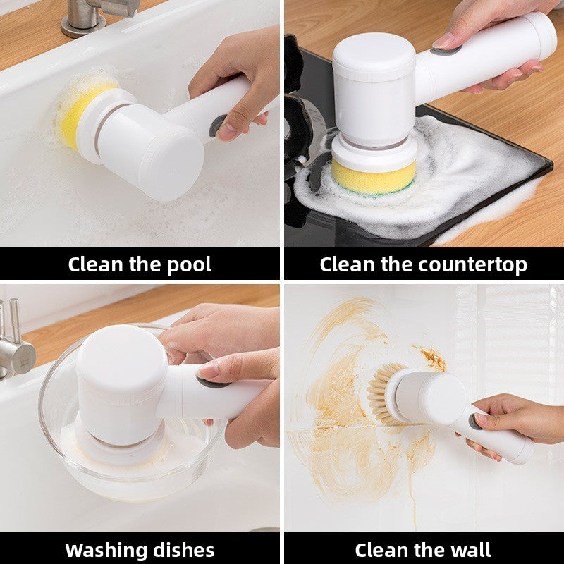 Multifunctional Electric Cleaning Brush Cordless for Kitchen, Bathroom & Tiles