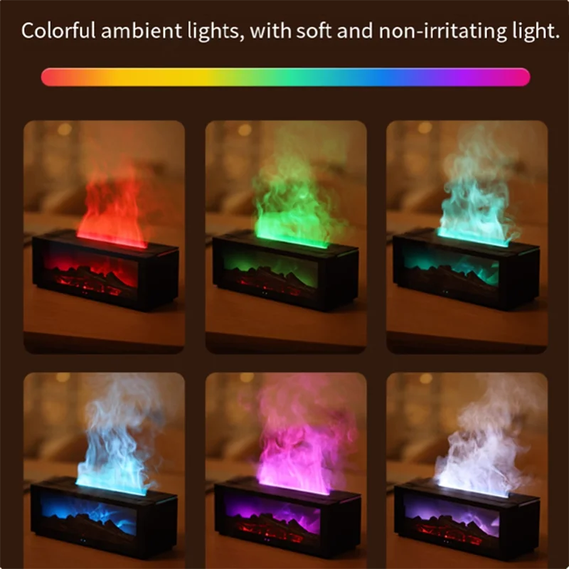 Flame Aroma Diffuser – Relaxing LED Humidifier with Remote Control creative atmosphere aromatherapy machine