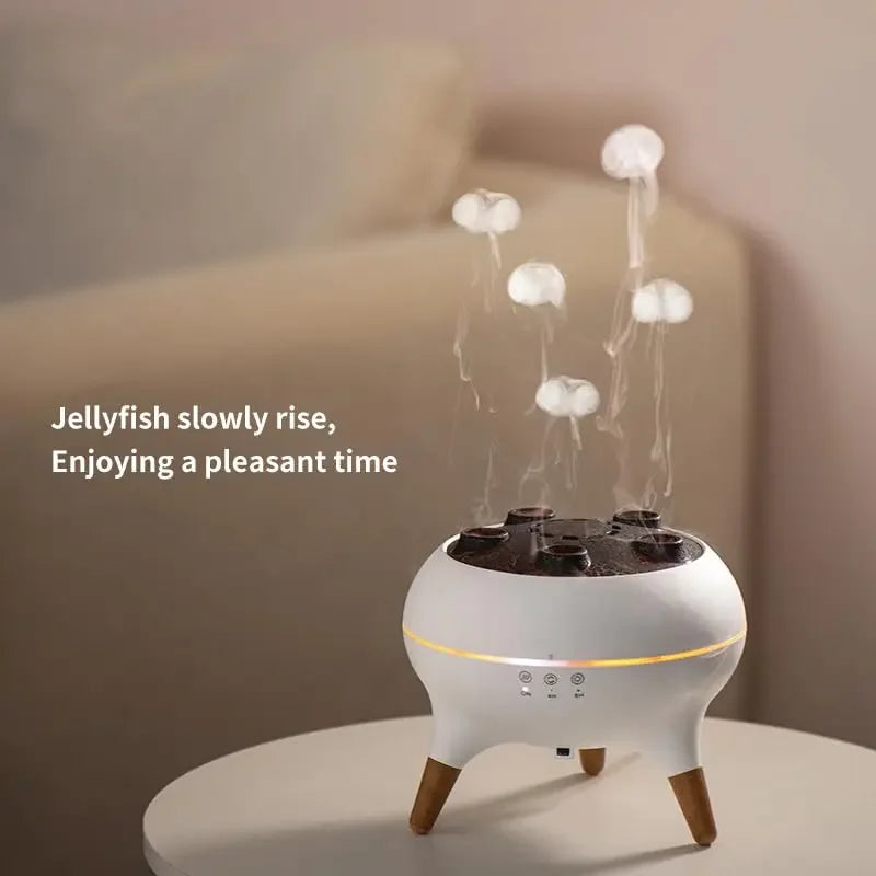 Jellyfish Air Humidifier – 250ml Aroma Diffuser with LED Lights & Remote Control