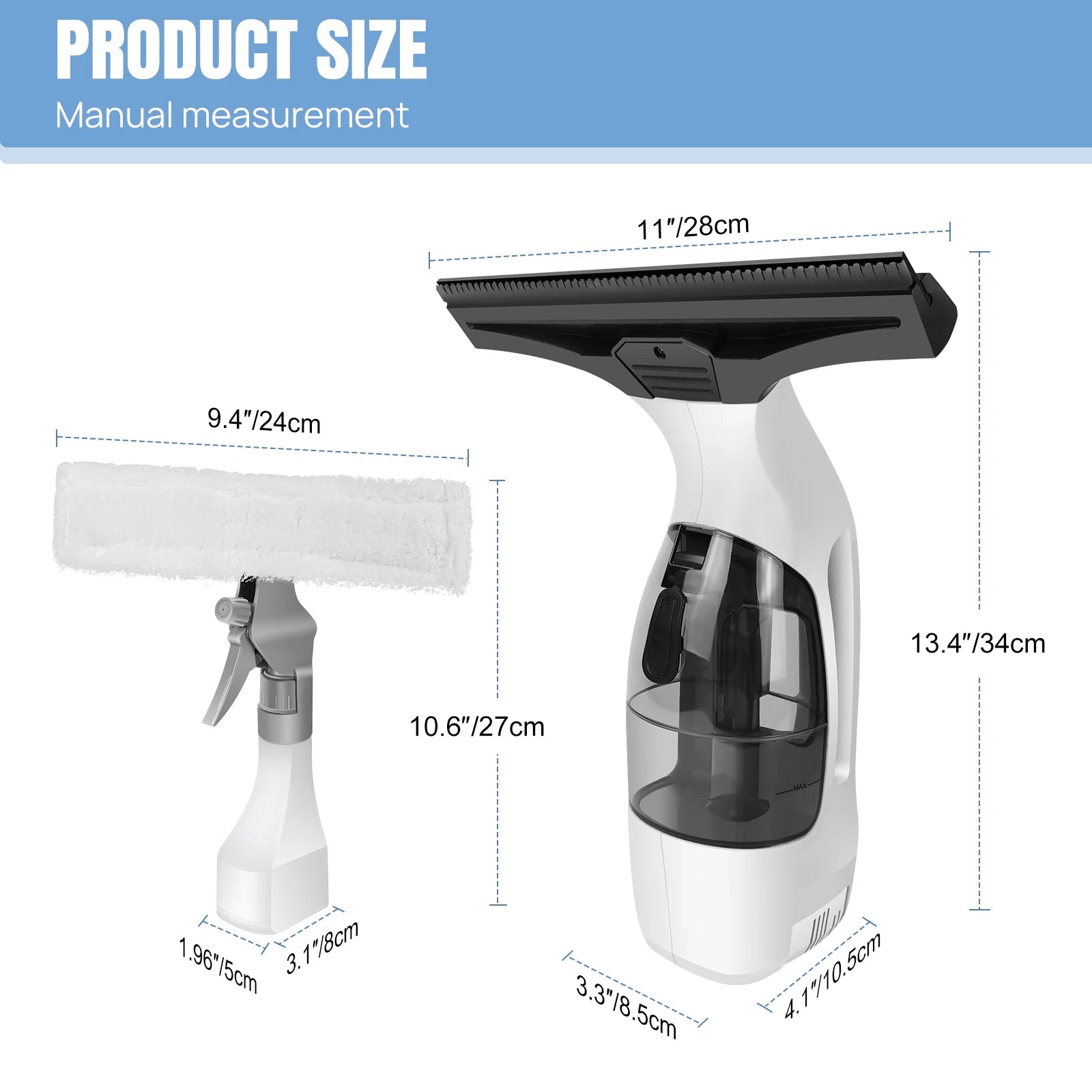 Cordless Window Vacuum Cleaner – Streak-Free Cleaning in Seconds