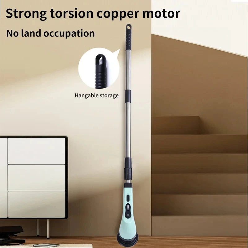 9-in-1 Electric Spin Cleaning Brush – Cordless Scrubber with Extendable Handle