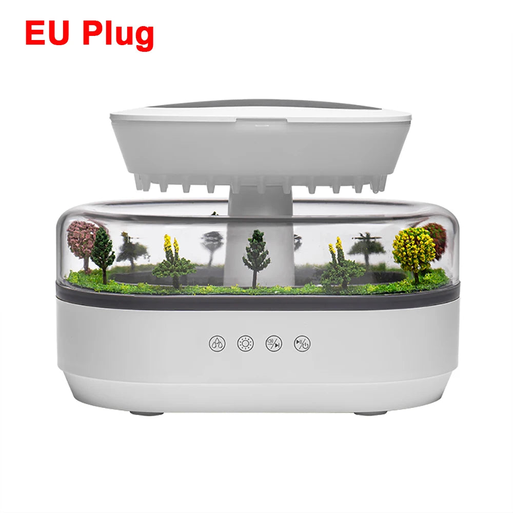 Raindrop Aroma Diffuser – Music Humidifier with LED Light Essential Oils Fragrance Aromatherapy  Colorful Light Air Humidifier
