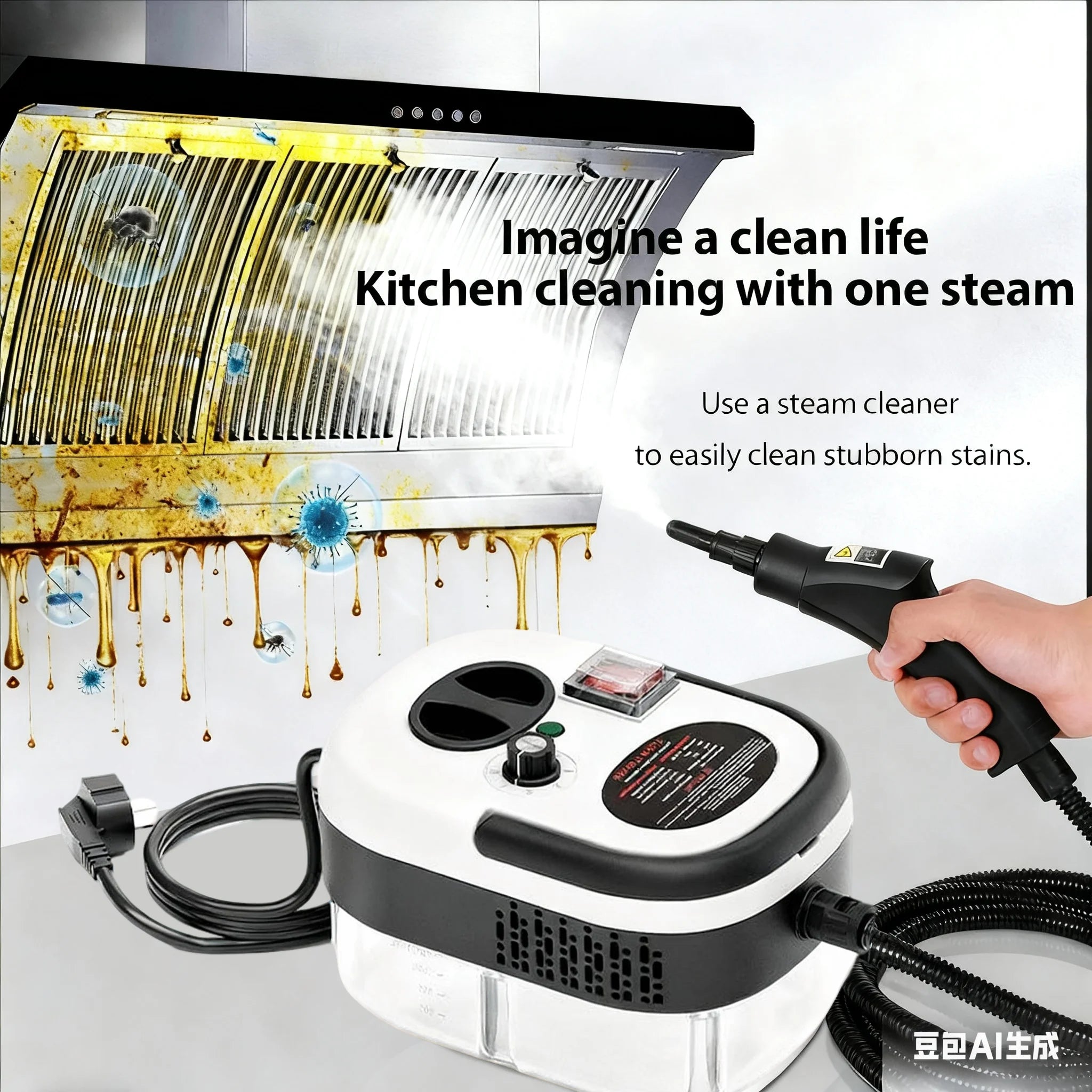 High Pressure Steam Cleaner – Multi-Purpose Kitchen & Home Cleaning Machine