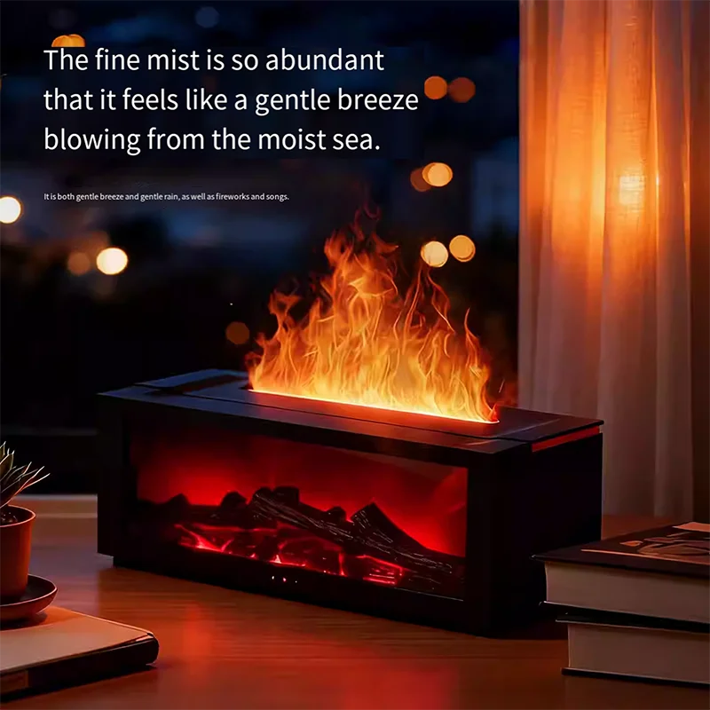 Flame Aroma Diffuser – Relaxing LED Humidifier with Remote Control creative atmosphere aromatherapy machine