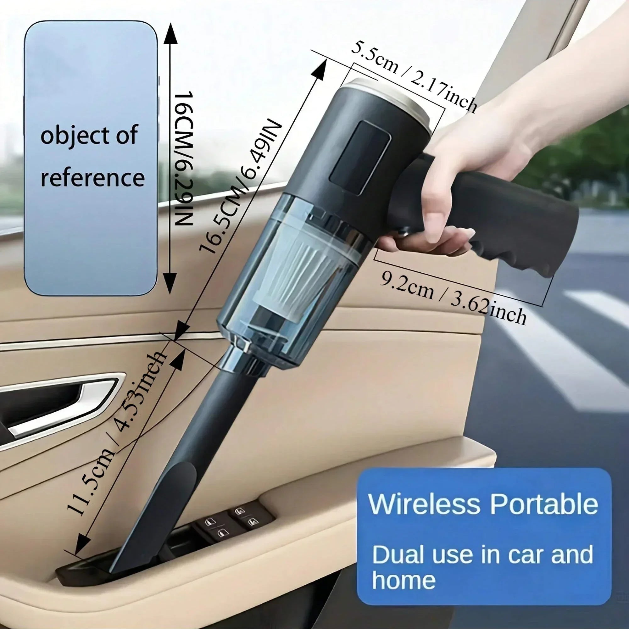 Wireless Handheld Vacuum Cleaner – Powerful Cleaning for Home & Car