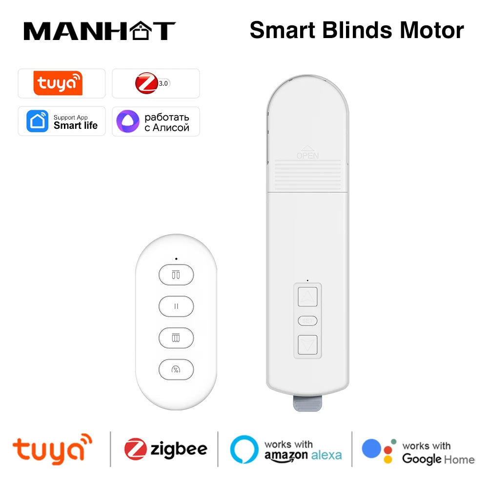 Smart Curtain Motor – Zigbee Automated Blinds with App & Voice Control