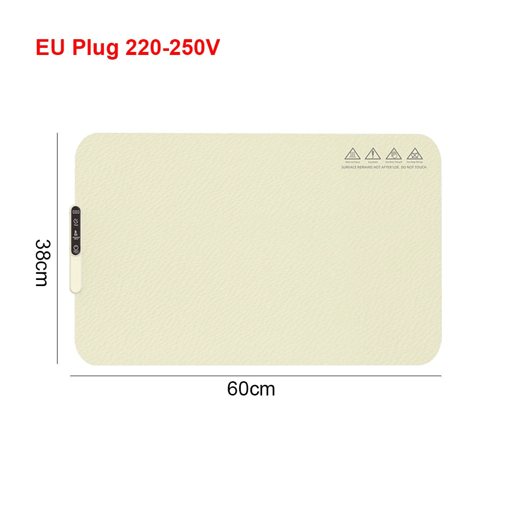 Electric Food Warming Tray – Foldable Silicone Heating Mat with Temperature Control