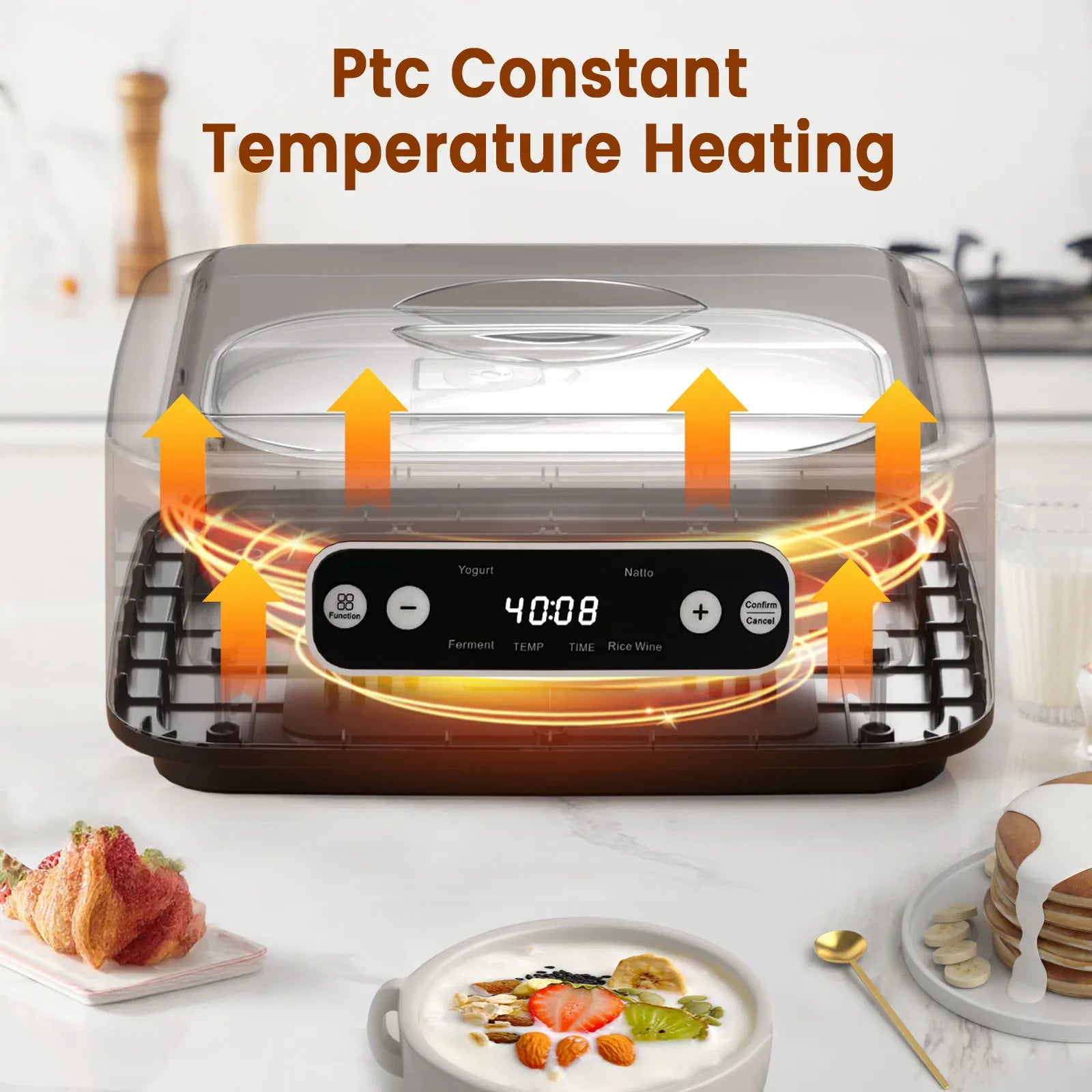 Probiotic Yogurt Maker – Automatic Fermentation Machine with Timer & Glass Jars