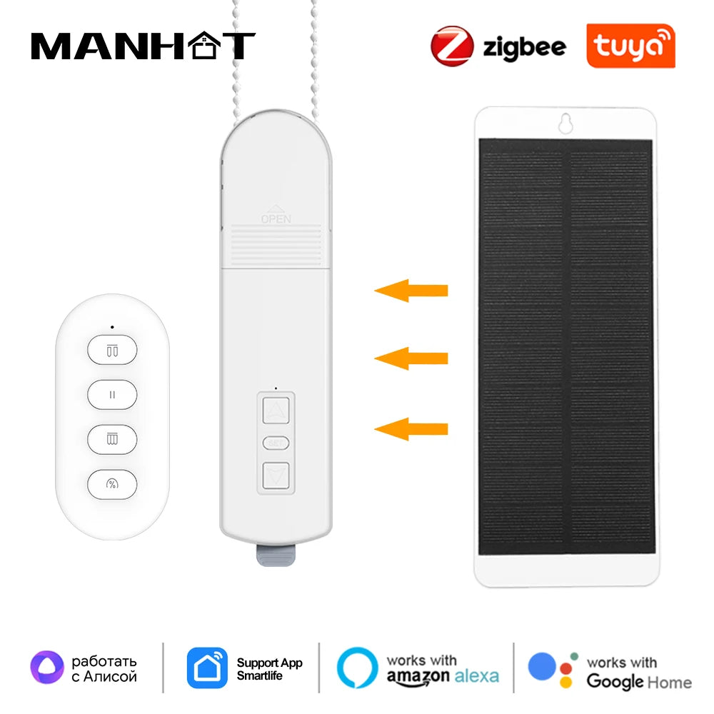 Smart Curtain Motor – Zigbee Automated Blinds with App & Voice Control