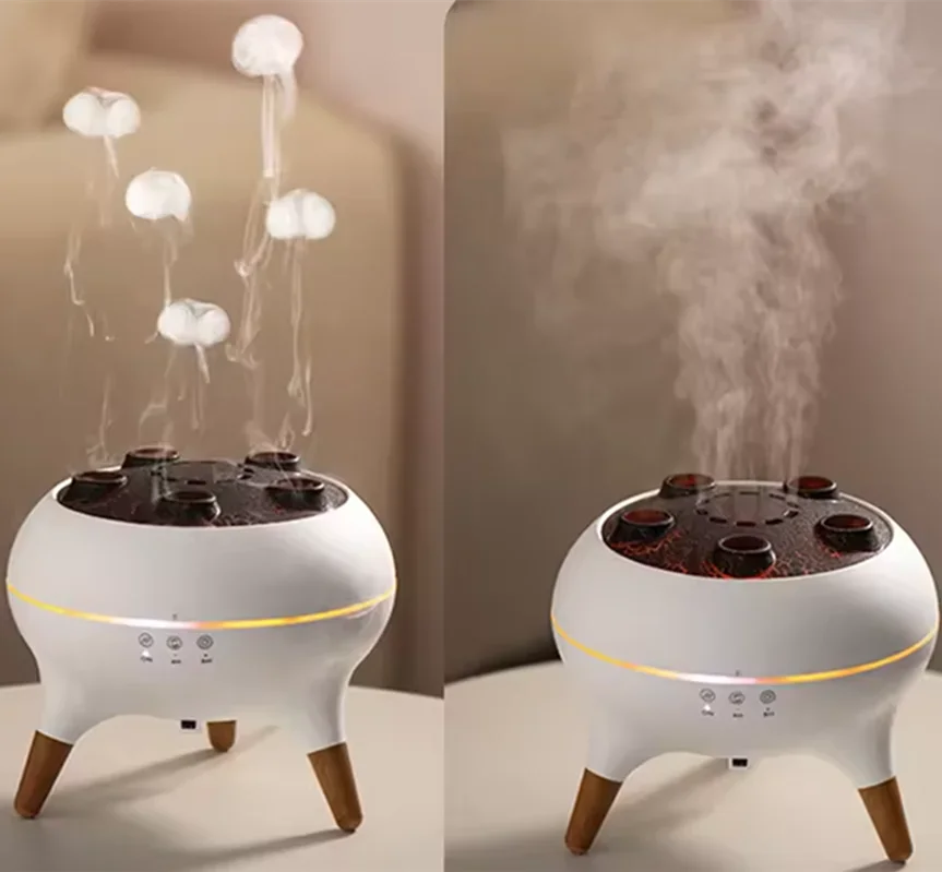 Jellyfish Air Humidifier – 250ml Aroma Diffuser with LED Lights & Remote Control