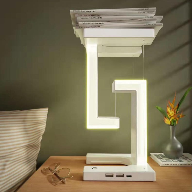 Magnetic Floating LED Lamp – Wireless Charging Smart Table Light