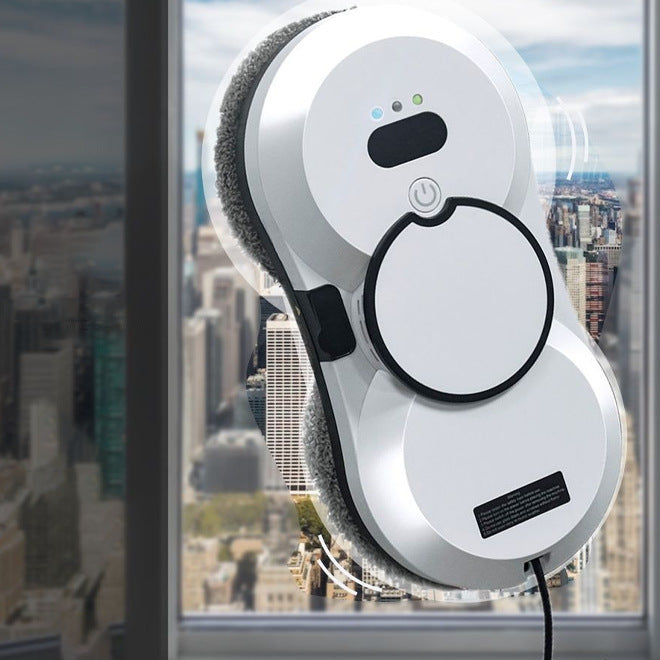 Smart Window Cleaning Robot – Automatic Glass Cleaner with Spray Function