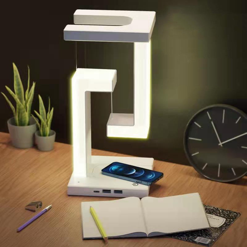 Magnetic Floating LED Lamp – Wireless Charging Smart Table Light